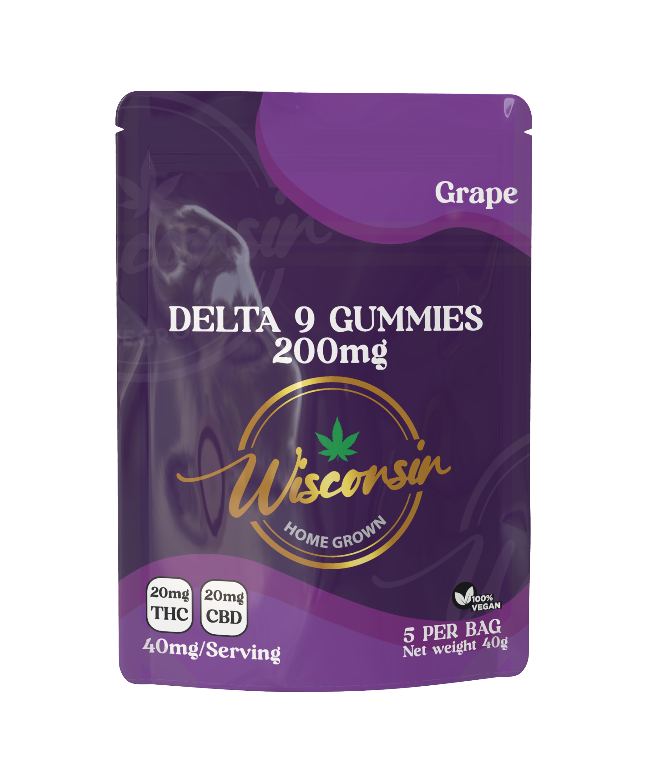 D9 Grape Gummies 5PK