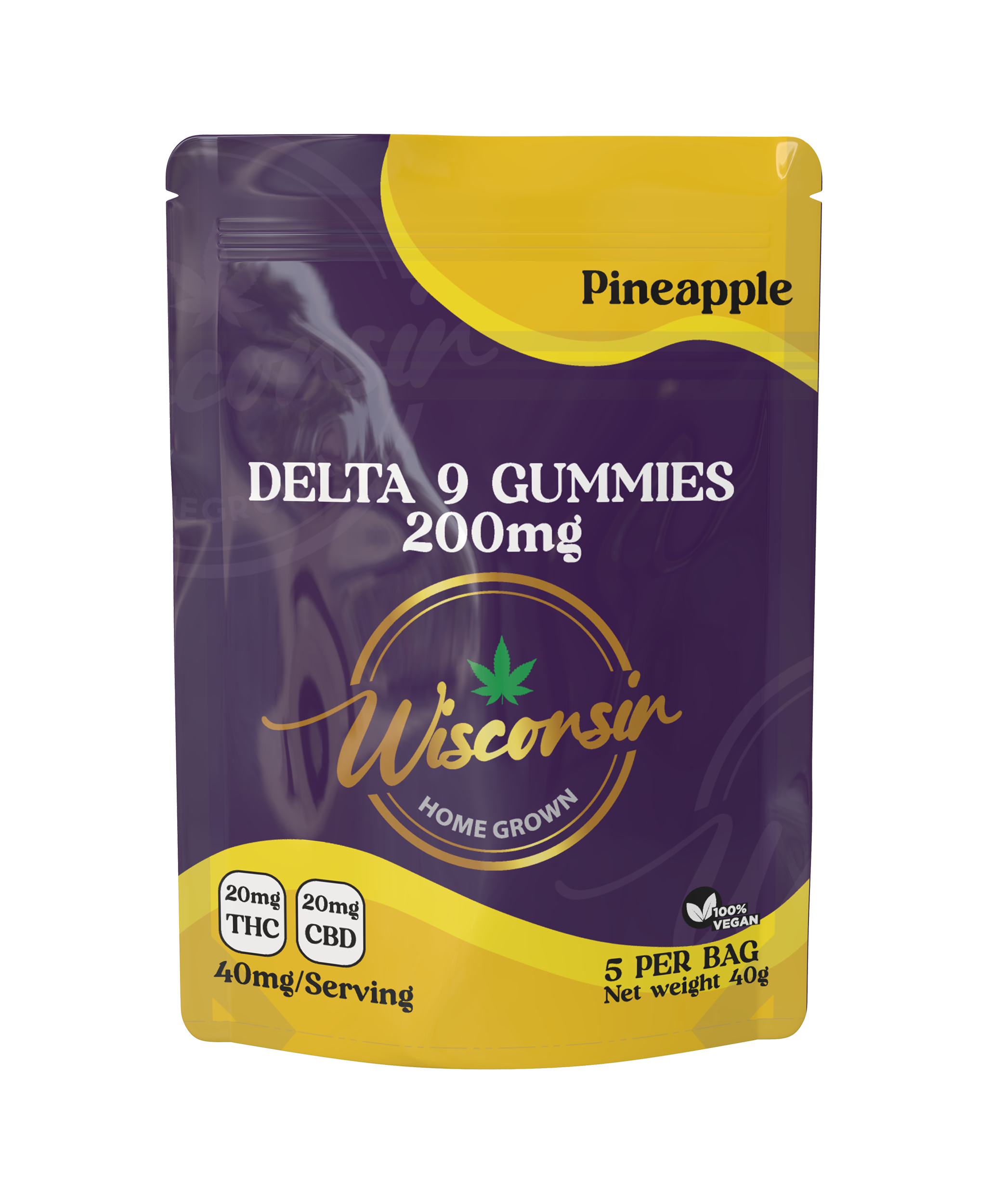 D9 Pineapple gummies 5PK