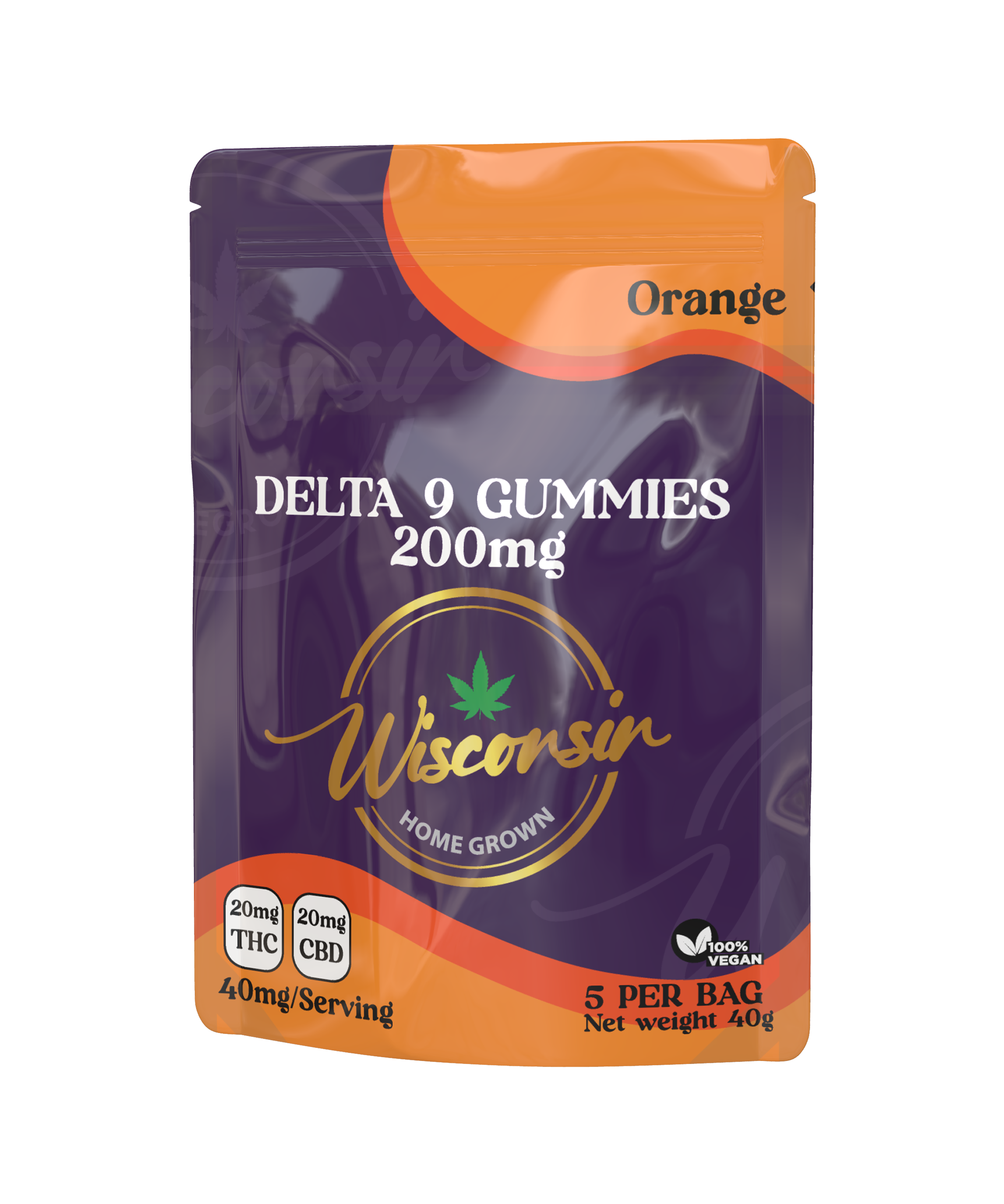 D9 Orange Gummies 5PK